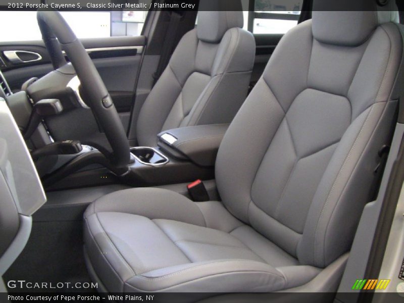  2012 Cayenne S Platinum Grey Interior