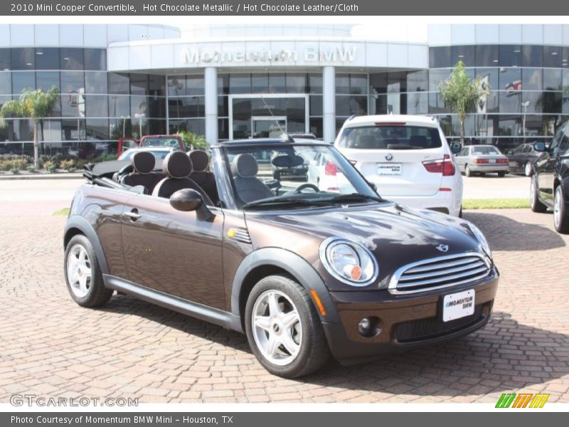Hot Chocolate Metallic / Hot Chocolate Leather/Cloth 2010 Mini Cooper Convertible