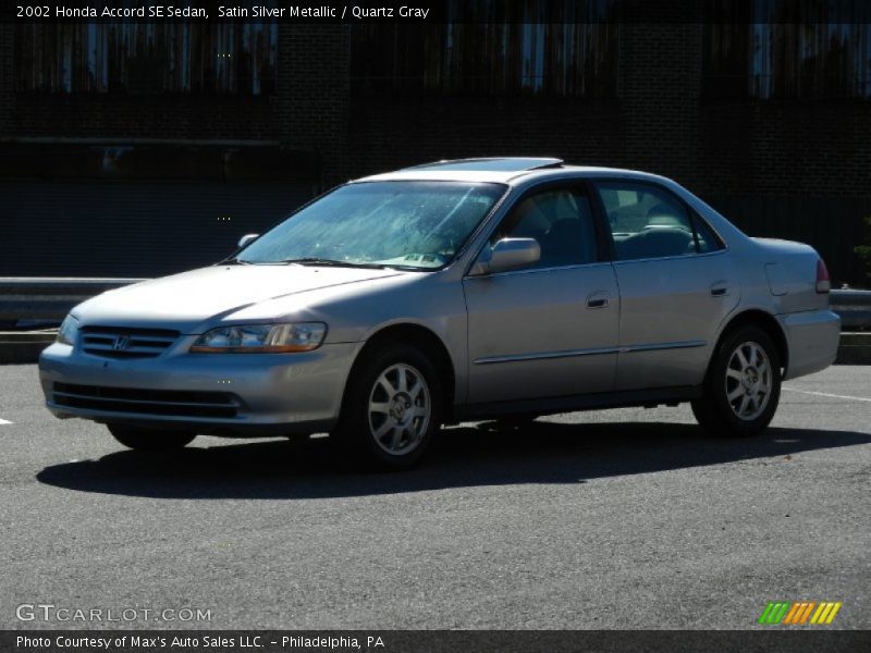 Satin Silver Metallic / Quartz Gray 2002 Honda Accord SE Sedan