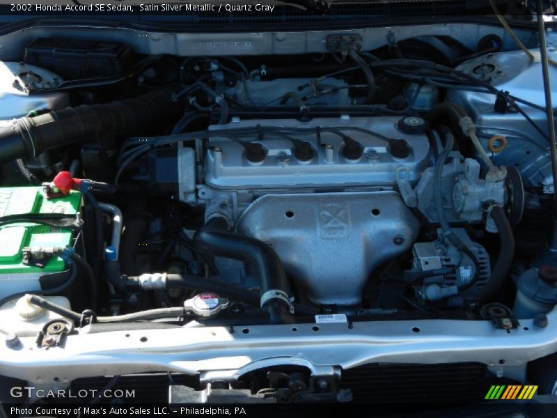 Satin Silver Metallic / Quartz Gray 2002 Honda Accord SE Sedan