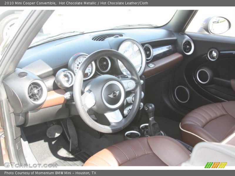 Hot Chocolate Metallic / Hot Chocolate Leather/Cloth 2010 Mini Cooper Convertible