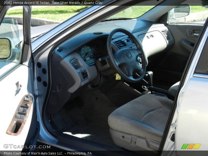 Satin Silver Metallic / Quartz Gray 2002 Honda Accord SE Sedan