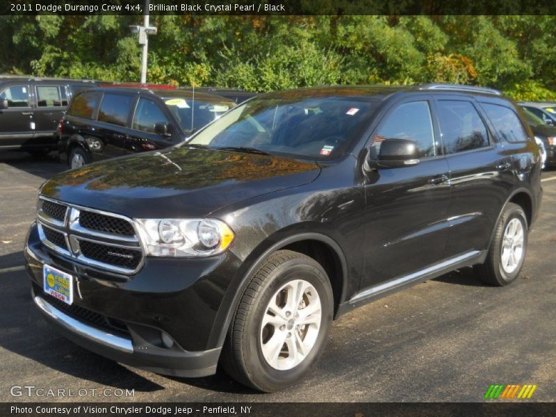 Brilliant Black Crystal Pearl / Black 2011 Dodge Durango Crew 4x4