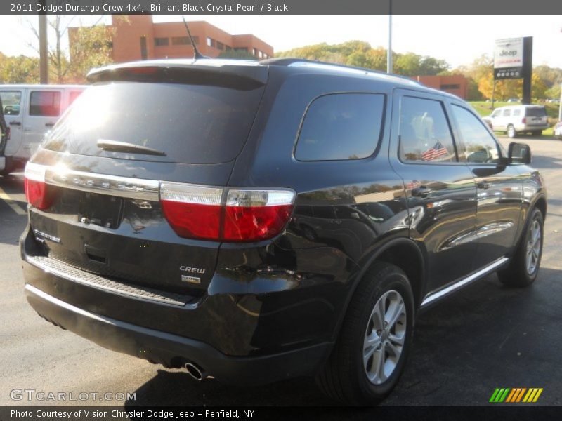 Brilliant Black Crystal Pearl / Black 2011 Dodge Durango Crew 4x4