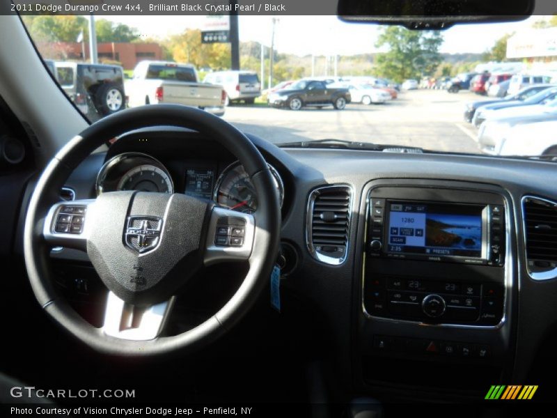 Brilliant Black Crystal Pearl / Black 2011 Dodge Durango Crew 4x4