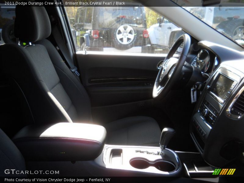 Brilliant Black Crystal Pearl / Black 2011 Dodge Durango Crew 4x4
