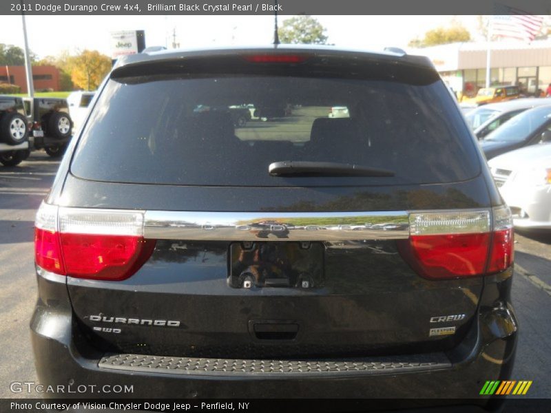 Brilliant Black Crystal Pearl / Black 2011 Dodge Durango Crew 4x4