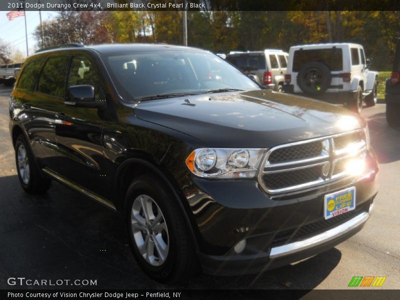 Brilliant Black Crystal Pearl / Black 2011 Dodge Durango Crew 4x4