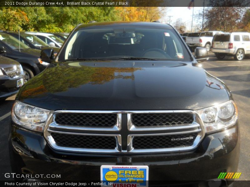 Brilliant Black Crystal Pearl / Black 2011 Dodge Durango Crew 4x4
