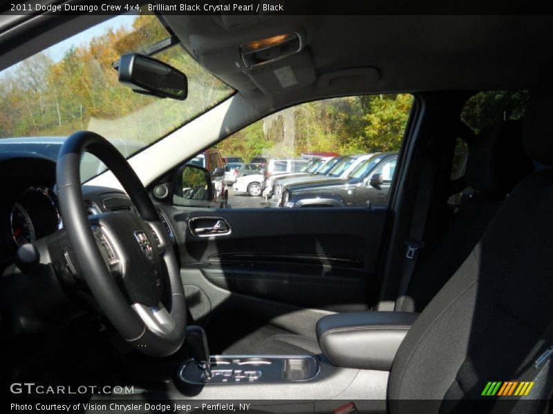 Brilliant Black Crystal Pearl / Black 2011 Dodge Durango Crew 4x4
