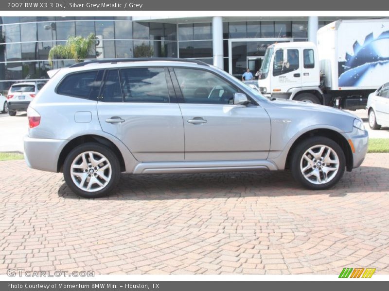 Silver Grey Metallic / Grey 2007 BMW X3 3.0si