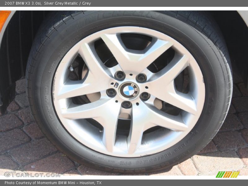 Silver Grey Metallic / Grey 2007 BMW X3 3.0si