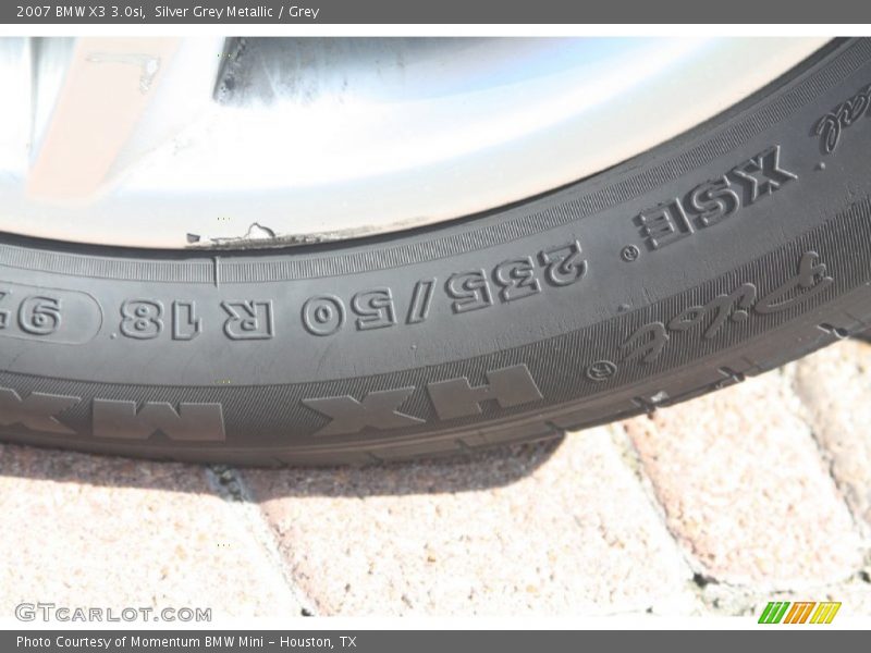 Silver Grey Metallic / Grey 2007 BMW X3 3.0si