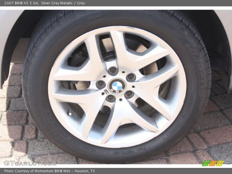 Silver Grey Metallic / Grey 2007 BMW X3 3.0si