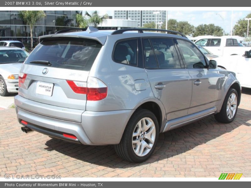 Silver Grey Metallic / Grey 2007 BMW X3 3.0si