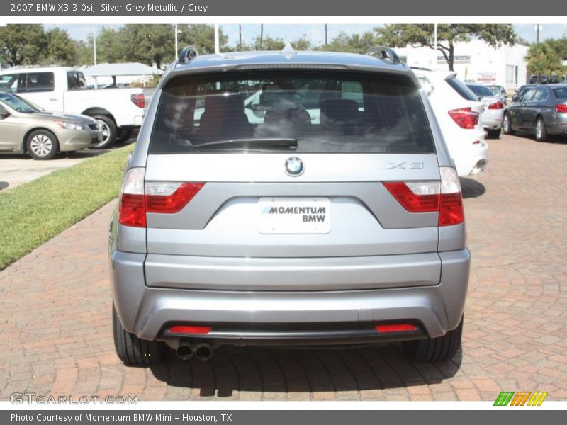 Silver Grey Metallic / Grey 2007 BMW X3 3.0si