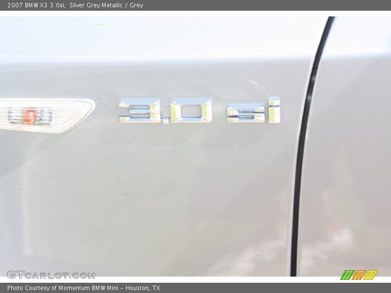 Silver Grey Metallic / Grey 2007 BMW X3 3.0si