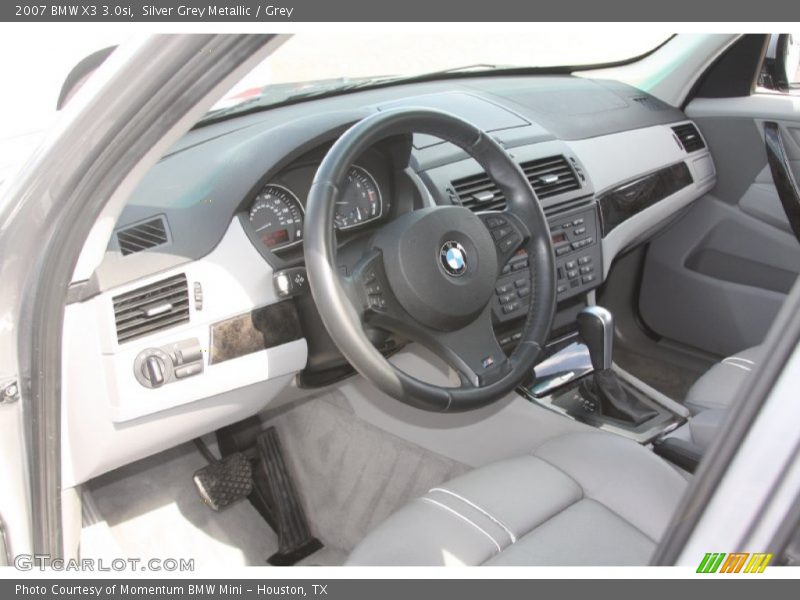Silver Grey Metallic / Grey 2007 BMW X3 3.0si