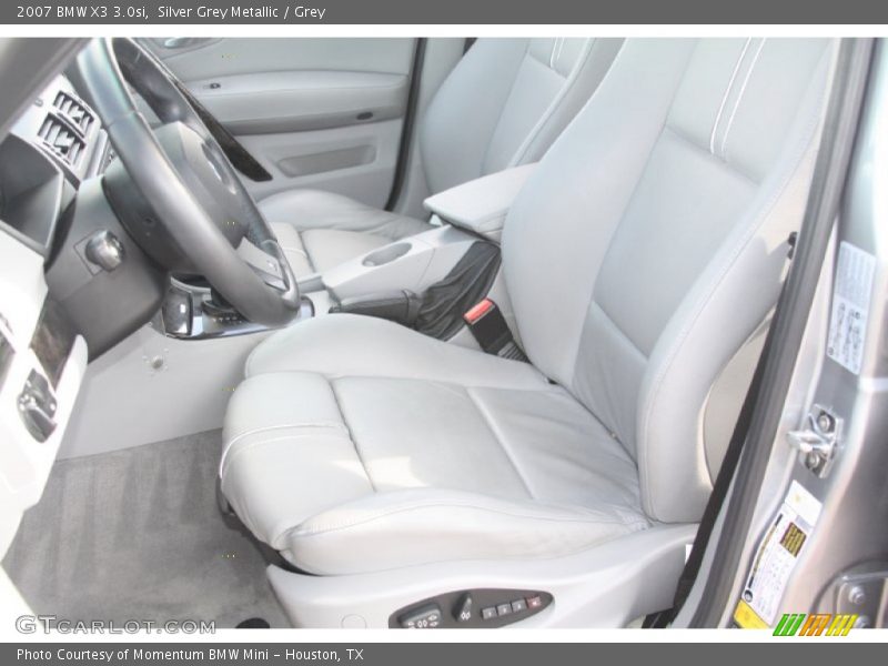 Silver Grey Metallic / Grey 2007 BMW X3 3.0si
