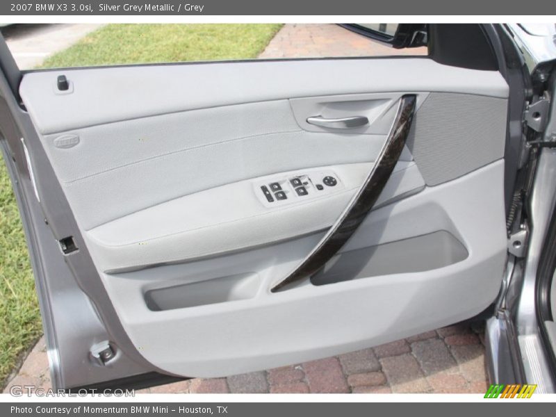 Silver Grey Metallic / Grey 2007 BMW X3 3.0si