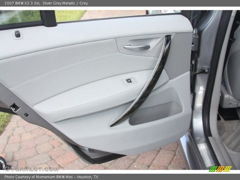 Silver Grey Metallic / Grey 2007 BMW X3 3.0si