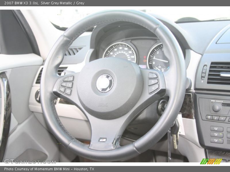Silver Grey Metallic / Grey 2007 BMW X3 3.0si