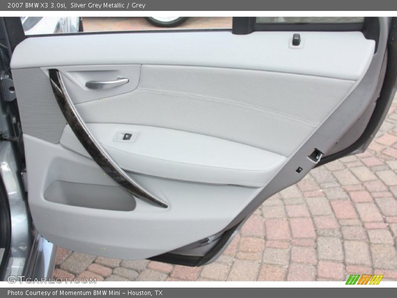 Silver Grey Metallic / Grey 2007 BMW X3 3.0si