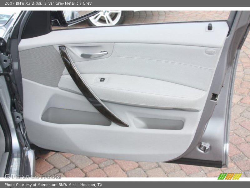 Silver Grey Metallic / Grey 2007 BMW X3 3.0si