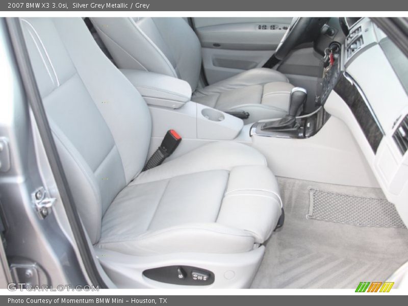 Silver Grey Metallic / Grey 2007 BMW X3 3.0si
