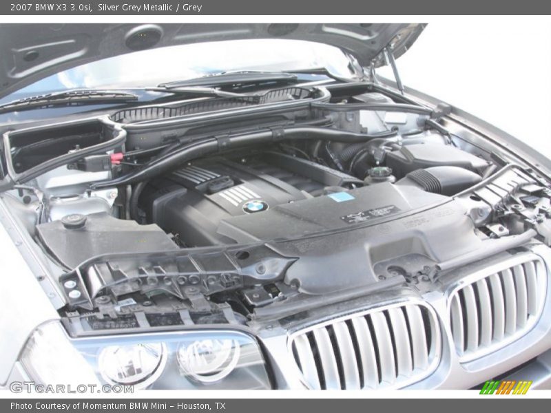 Silver Grey Metallic / Grey 2007 BMW X3 3.0si