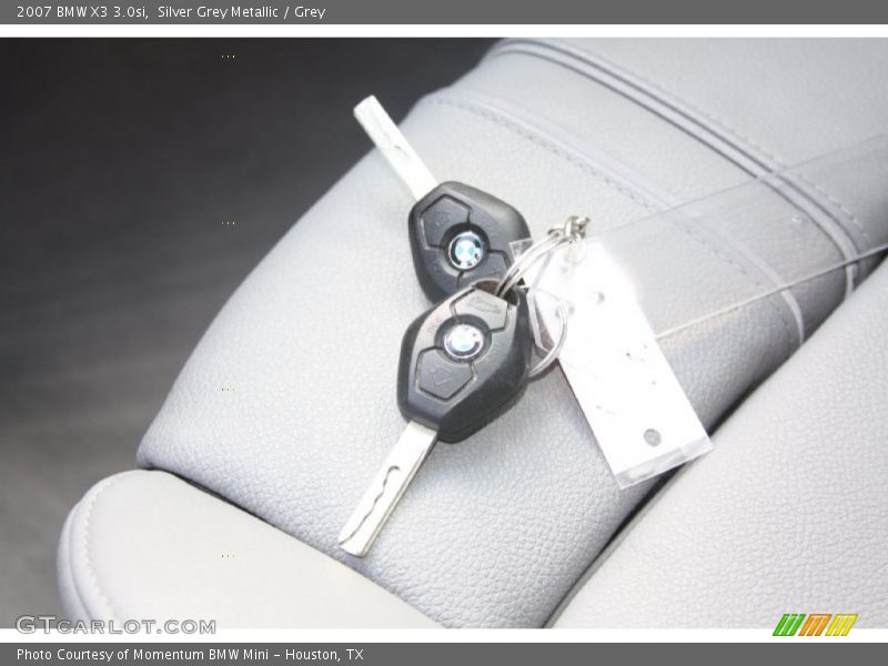 Silver Grey Metallic / Grey 2007 BMW X3 3.0si