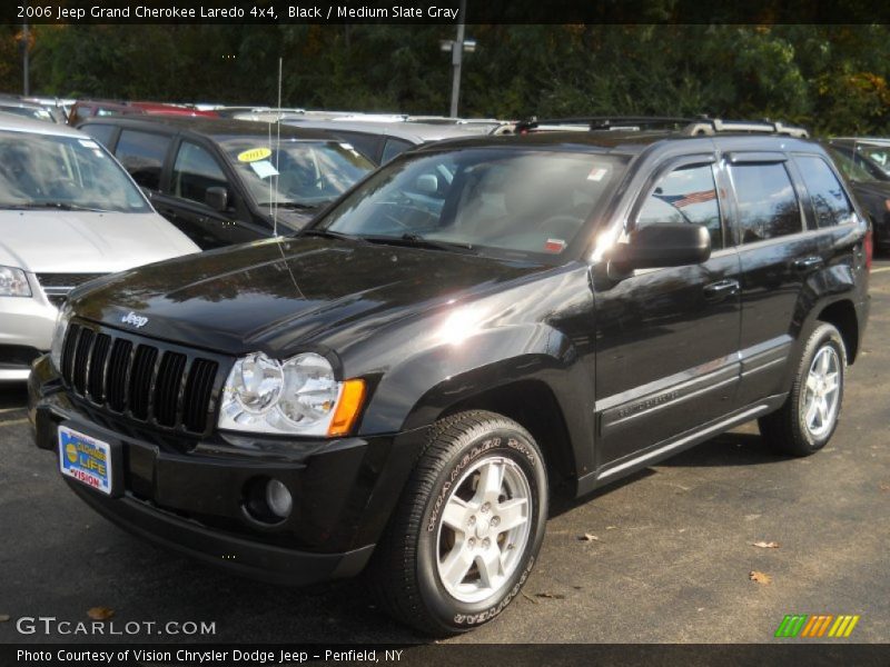 Black / Medium Slate Gray 2006 Jeep Grand Cherokee Laredo 4x4
