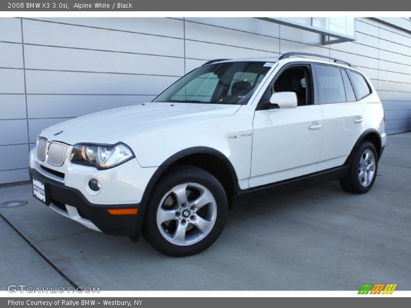 Alpine White / Black 2008 BMW X3 3.0si