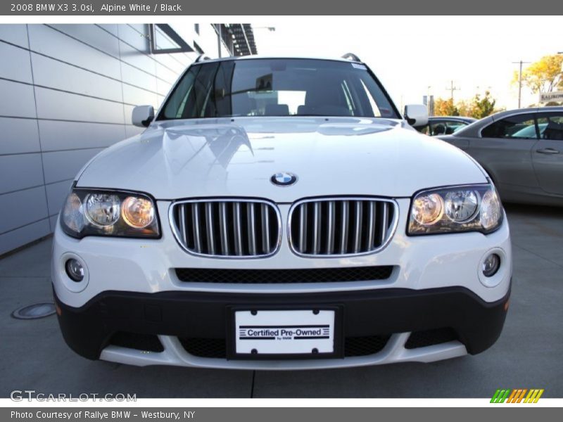 Alpine White / Black 2008 BMW X3 3.0si