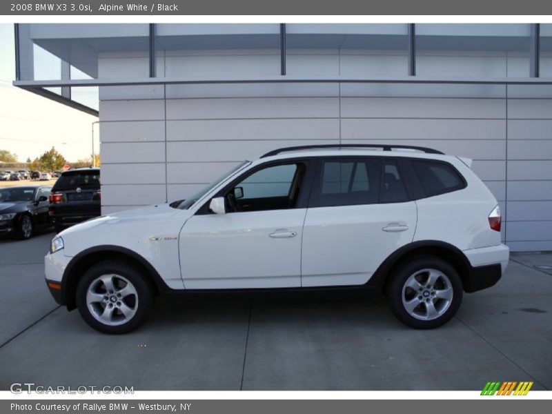 Alpine White / Black 2008 BMW X3 3.0si