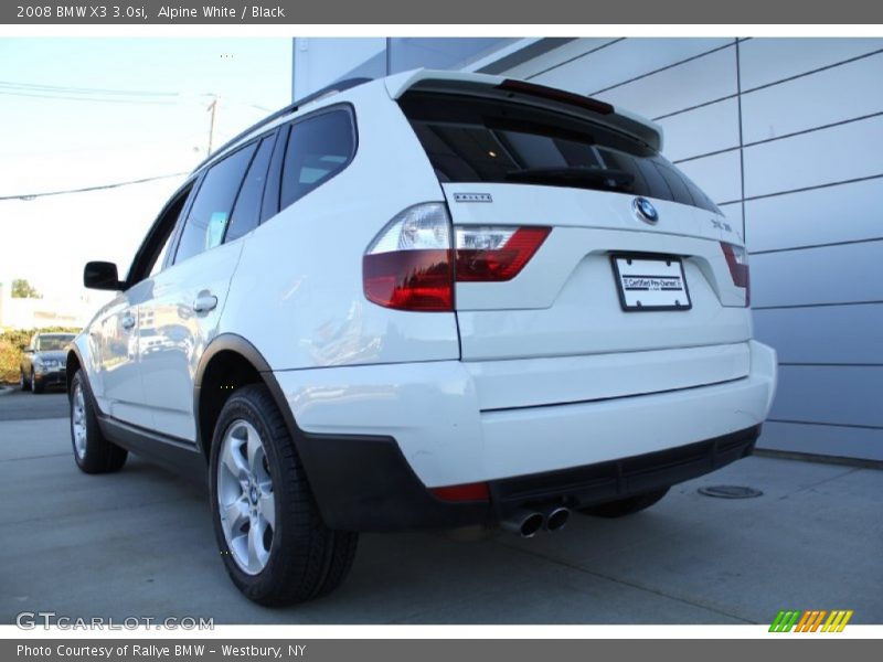 Alpine White / Black 2008 BMW X3 3.0si