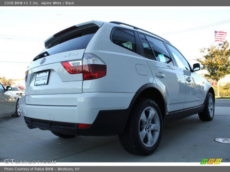 Alpine White / Black 2008 BMW X3 3.0si