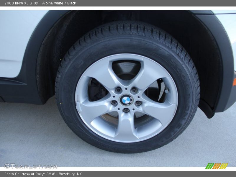 Alpine White / Black 2008 BMW X3 3.0si