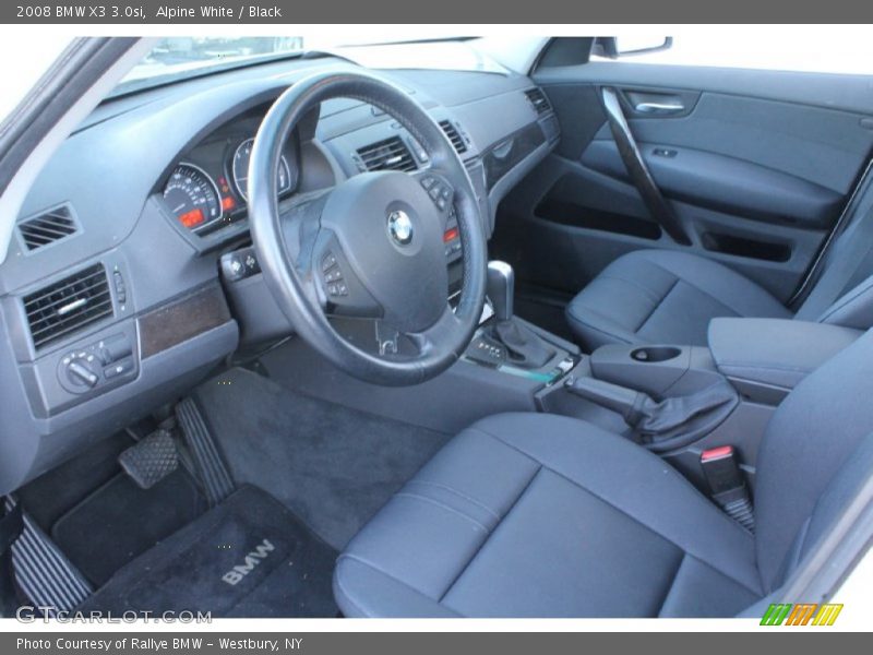Alpine White / Black 2008 BMW X3 3.0si