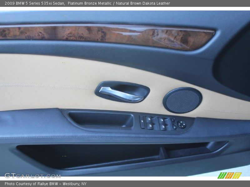 Platinum Bronze Metallic / Natural Brown Dakota Leather 2009 BMW 5 Series 535xi Sedan