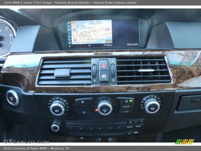 Platinum Bronze Metallic / Natural Brown Dakota Leather 2009 BMW 5 Series 535xi Sedan