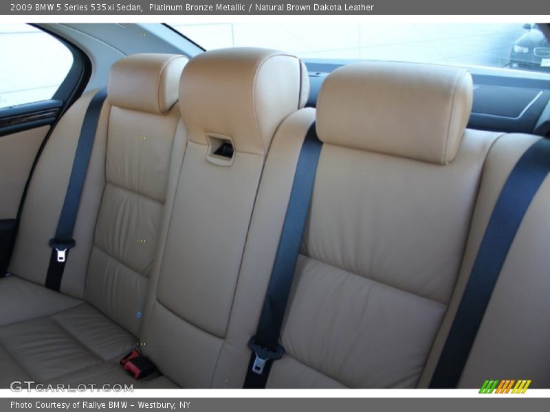 Platinum Bronze Metallic / Natural Brown Dakota Leather 2009 BMW 5 Series 535xi Sedan