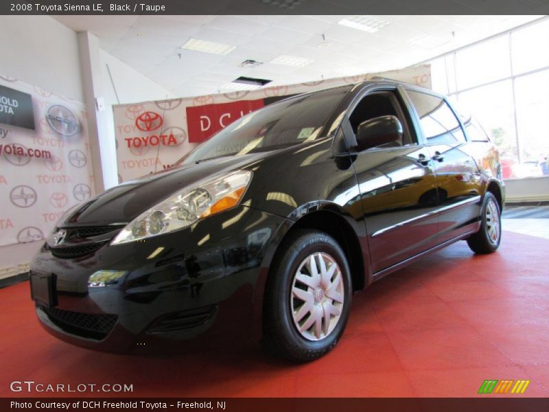 Black / Taupe 2008 Toyota Sienna LE