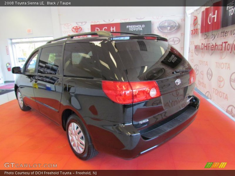 Black / Taupe 2008 Toyota Sienna LE