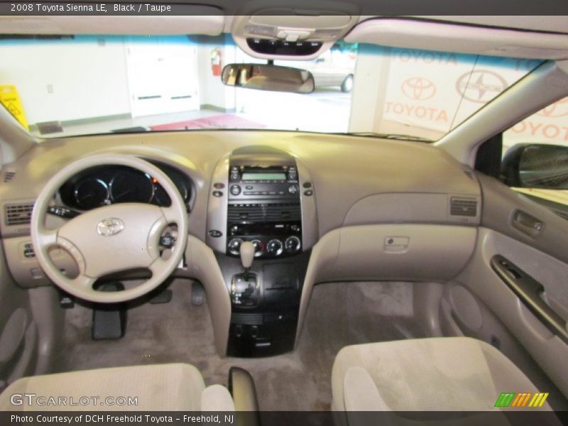 Black / Taupe 2008 Toyota Sienna LE