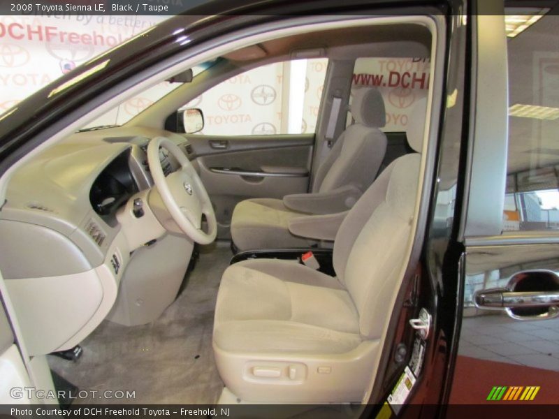 Black / Taupe 2008 Toyota Sienna LE