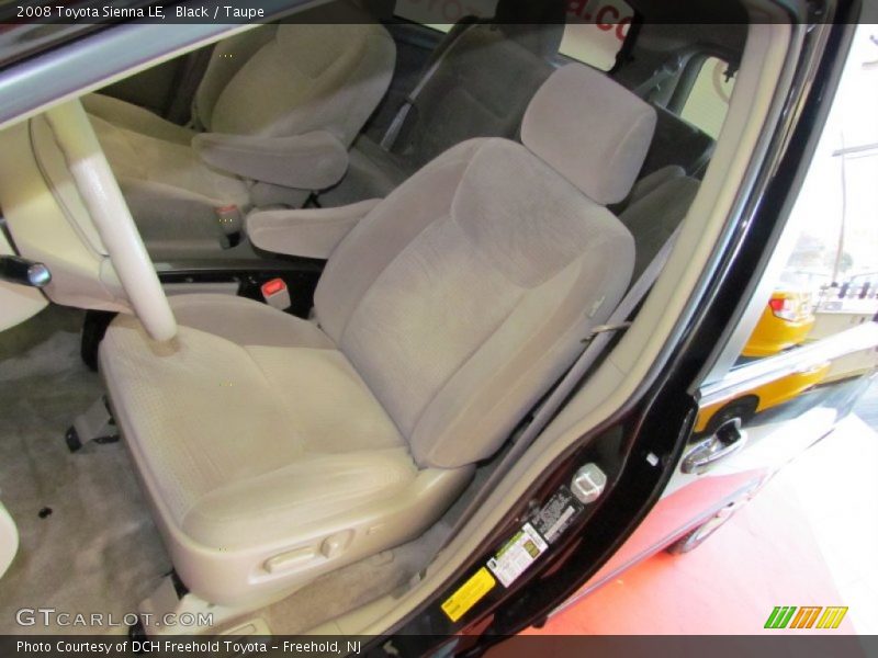 Black / Taupe 2008 Toyota Sienna LE