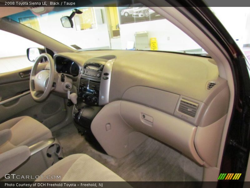 Black / Taupe 2008 Toyota Sienna LE