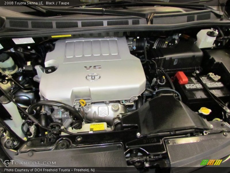 Black / Taupe 2008 Toyota Sienna LE