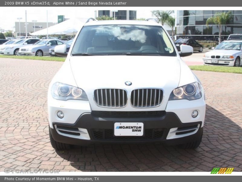 Alpine White / Sand Beige Nevada Leather 2009 BMW X5 xDrive35d